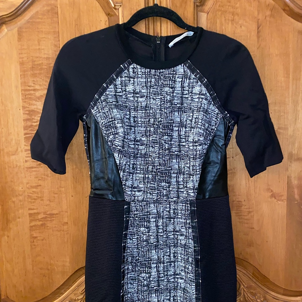 RACHEL by Rachel Roy Midi Leather Dress | size 6